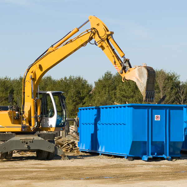 can i choose the location where the residential dumpster will be placed in Miller County Arkansas